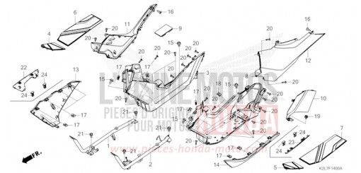 UNTERSTE STUFE/SEITENABDECKUNG ADV350AT de 2026